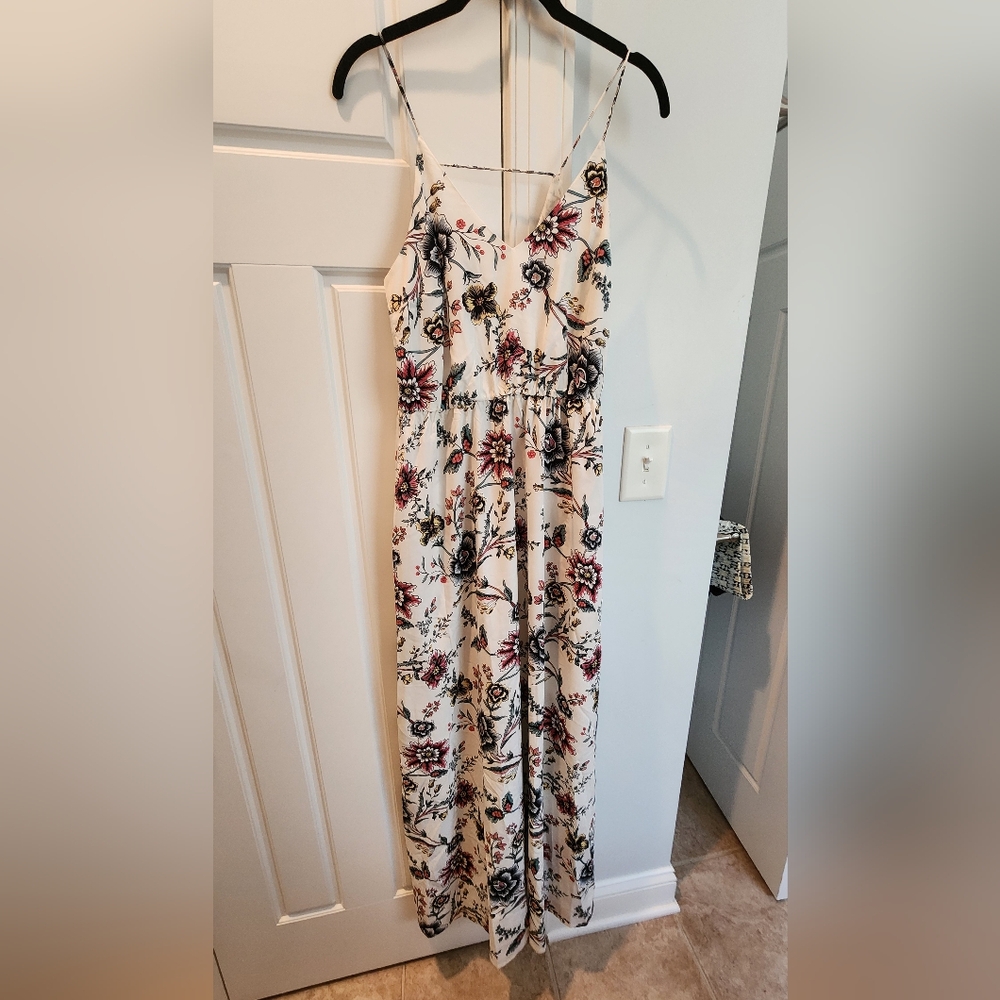 Loft Floral Maxi Dress Size 4
